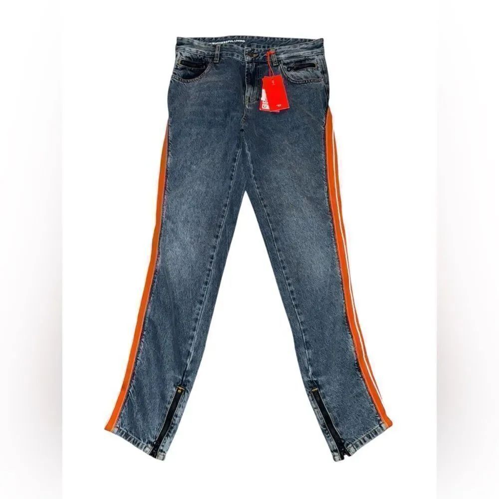 Diesel NWT D-VISION EMAT Straight Leg Denim Jeans Size 28 - Picture 6 of 11